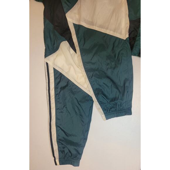Vintage Adidas Windbreaker Track Jacket 1/2 Zip Nylon Retro Y2K Drawstring Waist - Picture 9 of 16